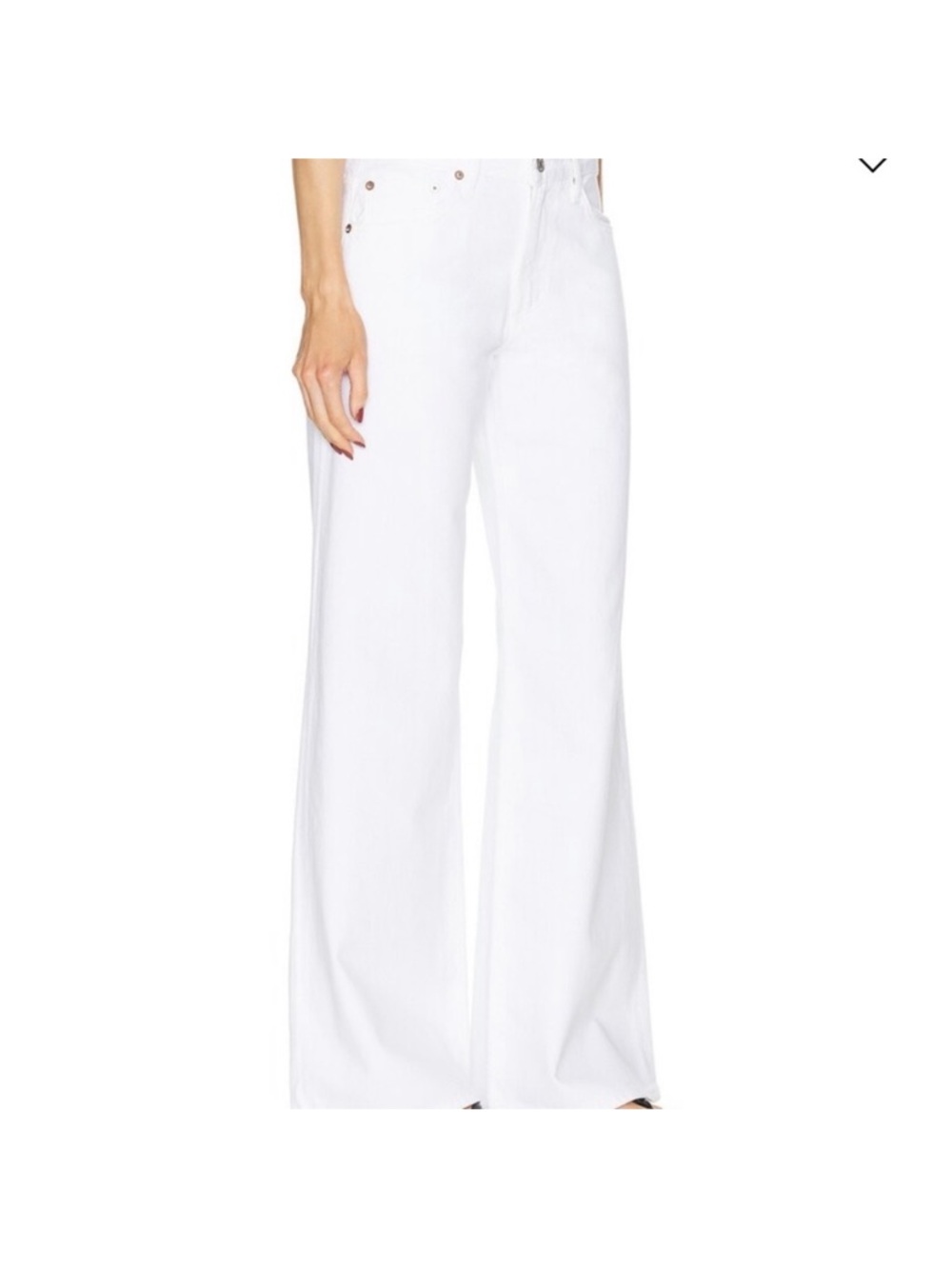 Agolde White Wide-Leg Women’s Jeans Size 29